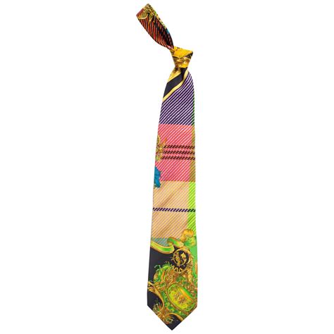 versace gold tie.